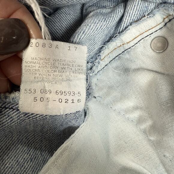 VTG Levi’s 505 Denim Blue Jeans Early 1980s Paper Patch XX USA Men's Size 32x36 - Picture 7 of 11